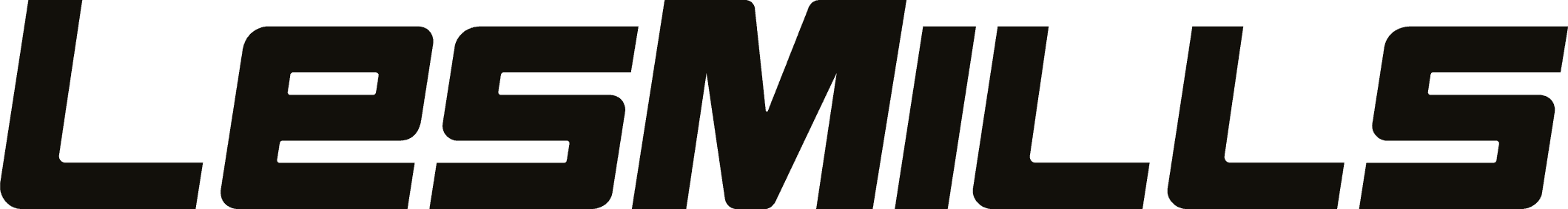 Black Les Mills logo in bold, modern sans-serif font on a transparent background.