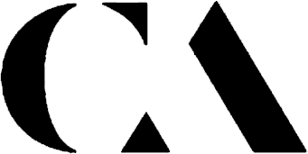 Black CA logo, set against a white background.